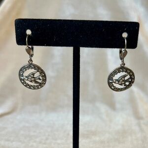 Vintage earrings- swallow bird motif